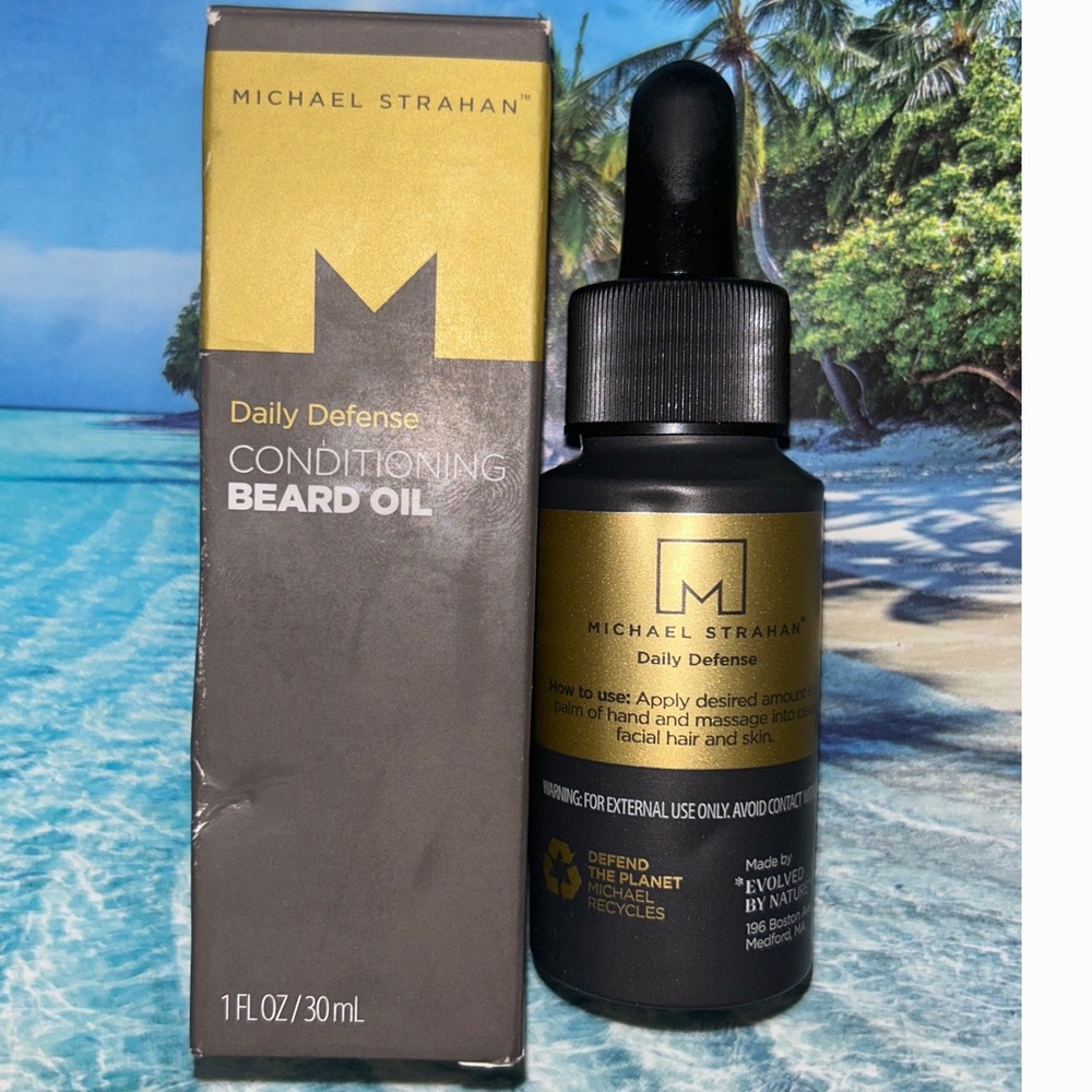 MICHAEL STRAHAN Daily Defense Conditioning Beard Oil 1 fl oz / 30mL New